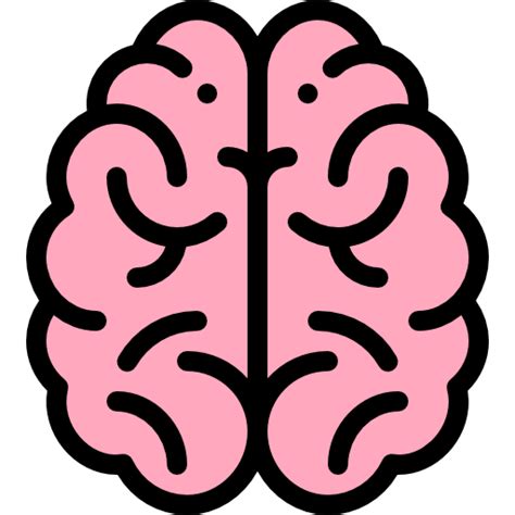 Brain Detailed Rounded Lineal Color Icon