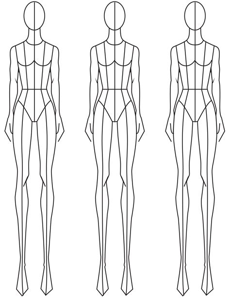 Fashion Croquis Templates