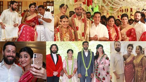 Shrutis British Beau Dons Veshti At Wedding Kamal Haasan Also Present