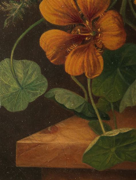 19th Century Dutch Renaissance Flower Still Life Oil Painting A De