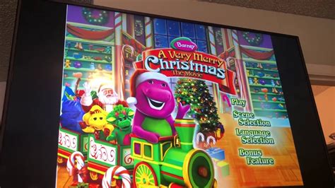 Barney A Very Merry Christmas Title Screen Youtube