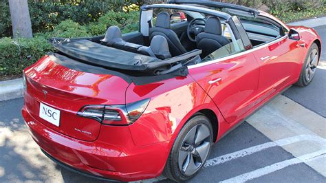 A Soft Top Tesla Model 3 Convertible Is A Real Thing That Exists Top Gear