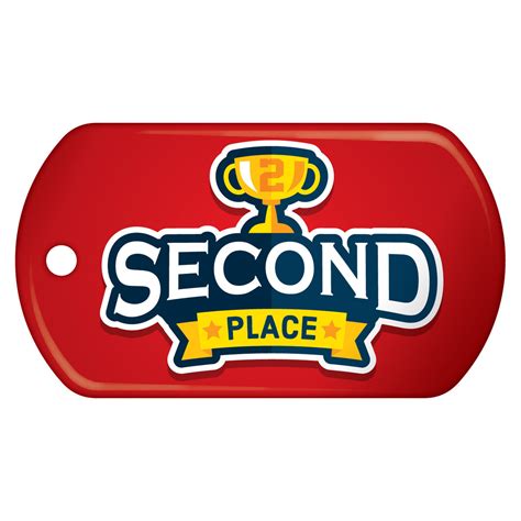 Second Place, 2nd, Award Brag Tag | SchoolLife.com