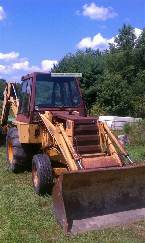 Early 1980s Case 480d Backhoe And Loader With Extendahoe