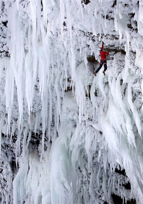 Will Gadd And Tim Emmett Scale A 450ft Waterfall Back In Dec 11 Its