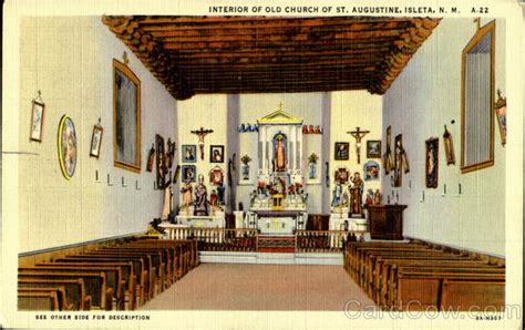 Interior Of Old Church Of St Augustine Isleta Nm