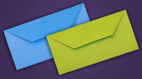 How To Make Envelope Easy Origami Paper Envelope Tutorial Without Glue