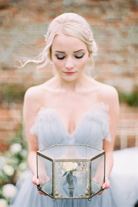 Romantic Floral Bridal Inspiration With Blue Tulle Gown By Kathryn