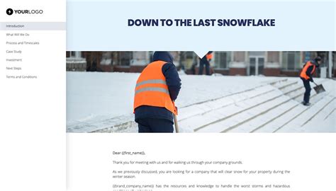 This Free Snow Removal Proposal Template Won M Of Business