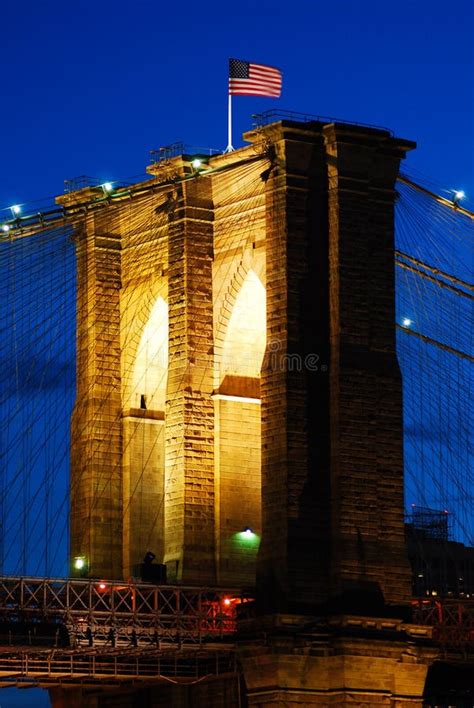 Brooklyn Bridge Special Illumination Stock Image Image Of Destination