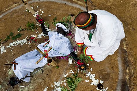 Exorcism Ritual Performed By A Spiritual Healer In Colombia Photos And
