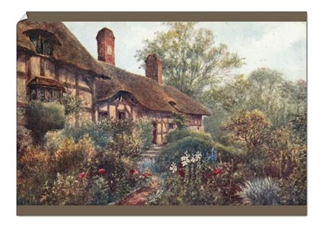 A1 Poster Anne Hathaways Cottage Colour Litho