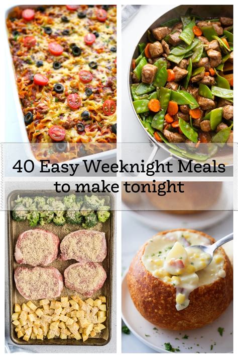 40 Easy Weeknight Dinners To Make Tonight