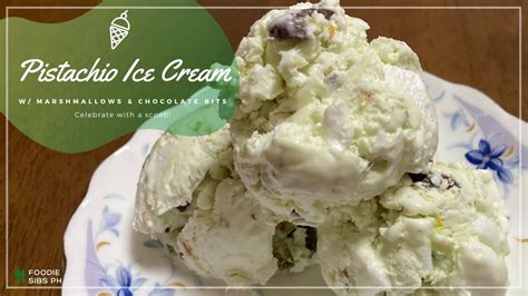 pistachio ice cream paano gumawa ng pistachio ice cream masarap na dessert youtube