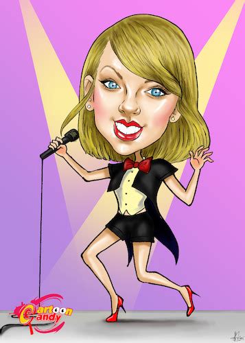 Taylor Swift Von Marycaricature Berühmte Personen Cartoon Toonpool