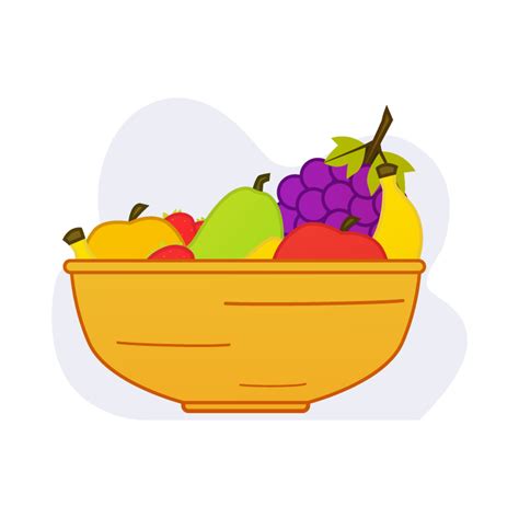 Fruit Bowl Free Download Of A Fruit Bowl Illustration