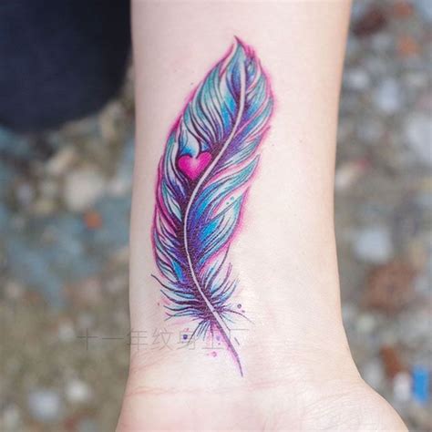 45 Awesome Feather Tattoo Ideas - ADDICFASHION | Feather tattoos, Feather tattoo design, Feather ...