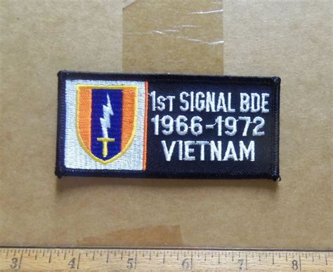 Us Army 1st Signal Brigade 1966 1972 Vietnam Embroidered Patch