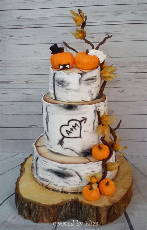 Autumn Wedding Cake Fall Wedding Cakes Pumpkin Wedding Cakes