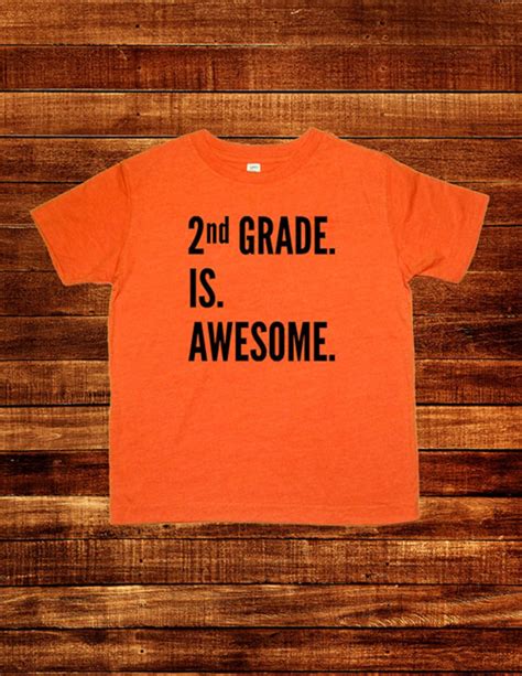 2nd Grade Is Awesome Back To School First Day Of School Etsy