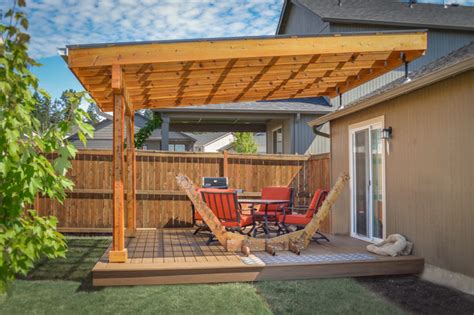 Pergola Suntuf Cover With Skylifts Porch Portland By Tnt Builders Inc