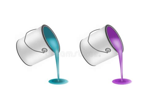 Paint Can Pouring Out Stock Illustration Illustration Of Spill 14461620