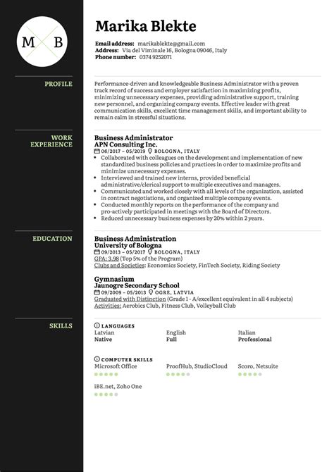 The rise of the easton railroad company. Business Administrator Resume Sample | Kickresume