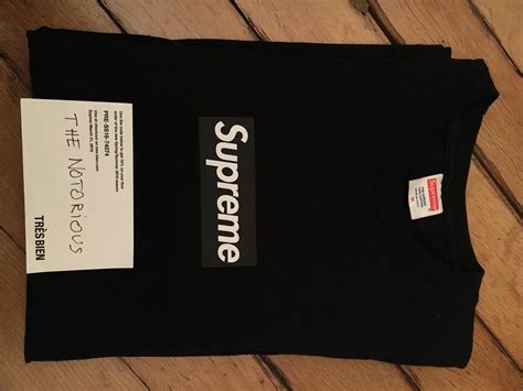 Supreme Black On Black Box Logo Tee