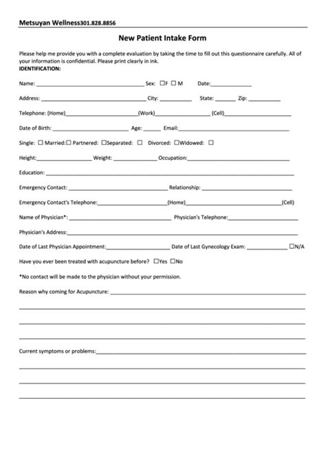 New Patient Intake Form Fill Out And Sign Printable Pdf Template Vrogue