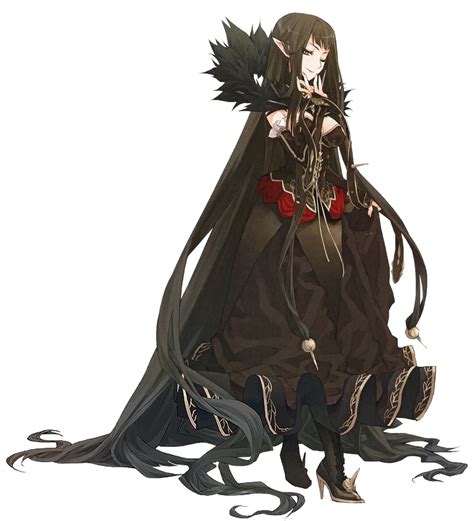 1girl absurdly long hair assassin of red black dress brown hair dress fate apocrypha fate