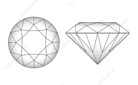 Diamond Cutting Pattern Artwork Stock Image E4251213 Science