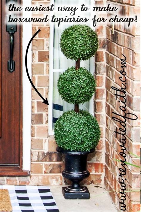 The Easiest Diy Topiary Trees On A Budget Topiary Decorating Ideas In
