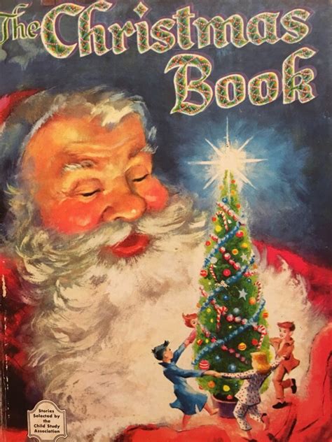 The Christmas Book Whitman Publishing Vintage 1954 Santa