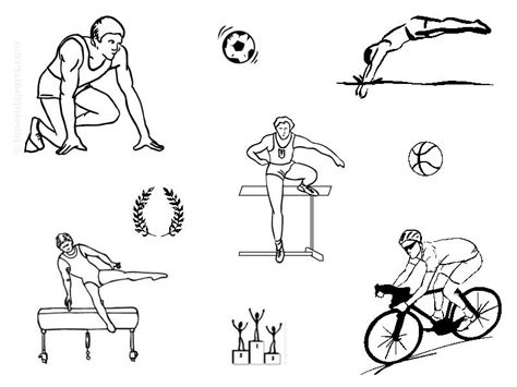 Juegos Olimpicos para colorear e imprimir