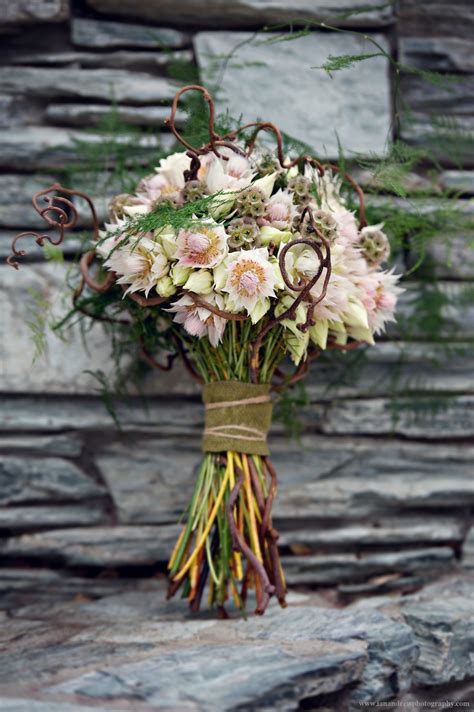 Be sure to keep your chairs and other seating simple so it doesn't complete with your overall theme. Organic and nature themed wedding bouquet. | Wedding ideas ...