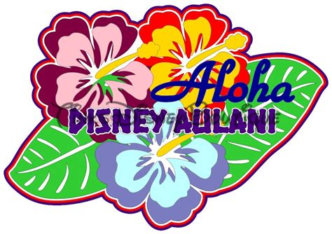 Disney Aulani Svg Clipart Aloha Hawaii Title Scrapbook Cricut Etsy