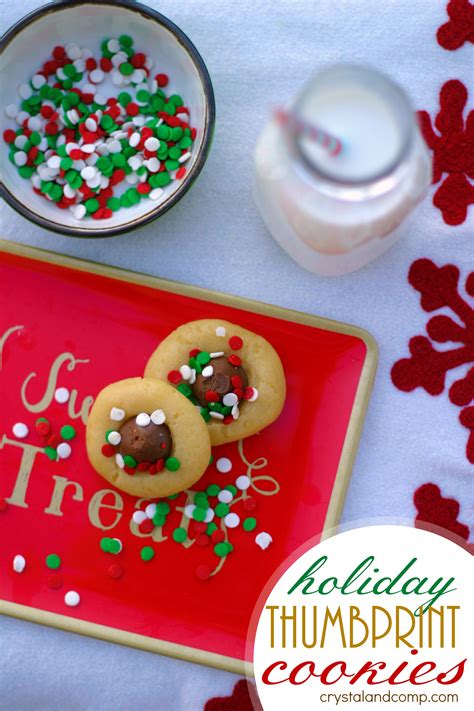 Holiday Thumbprint Cookies