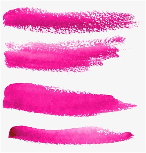 Pink Stroke Ink Stain Paint Freetoedit Watercolor Brush Vector Png
