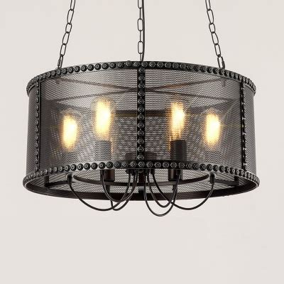 Shop wayfair for all the best industrial chandeliers. Industrial 20''W Chandelier with Metal Mesh in Black ...