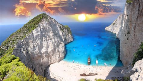 Banco De Imágenes Gratis Playa Exótica Y Hermosa En Zakynthos Grecia