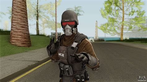 Your characters stats are important. NCR EDF From Fallout: New Vegas para GTA San Andreas