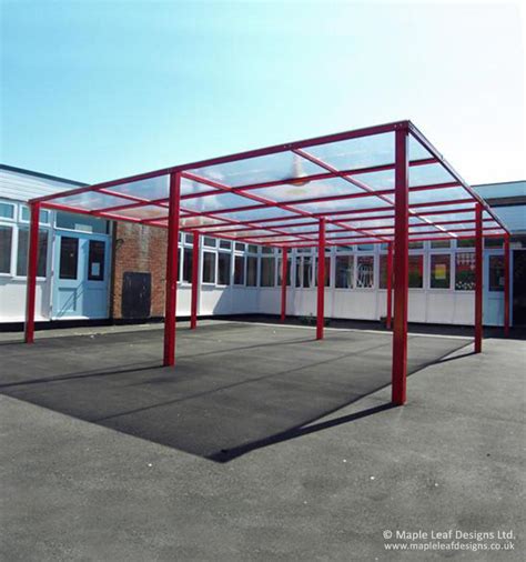 Metal Frame Pergola With Polycarbonate Roof By Maple Leaf