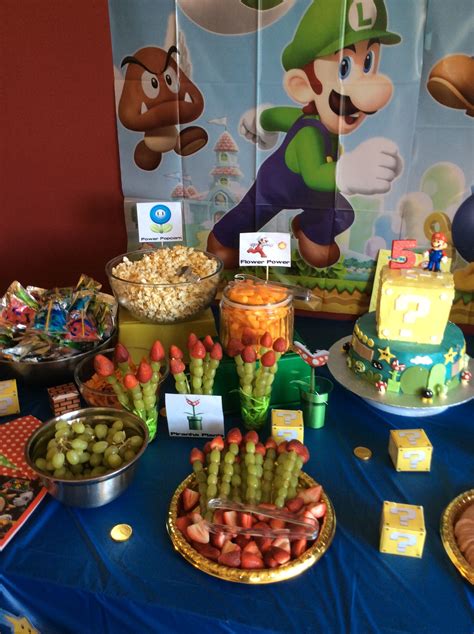 5th Birthday Party Food Super Mario Party Food Super Mario Party