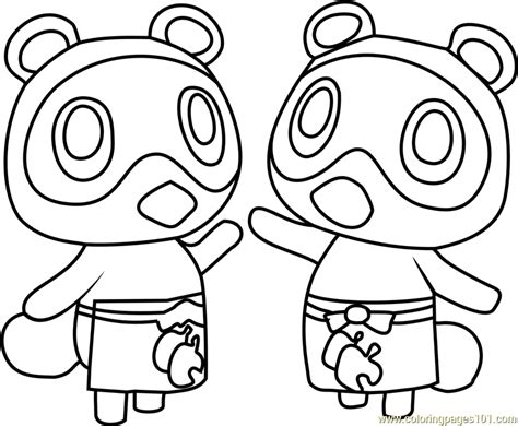 Check out this animal crossing: Timmy and Tommy Animal Crossing Coloring Page - Free ...
