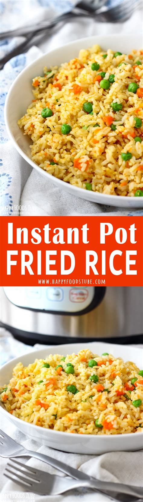 Add water and rice to the instant pot. Instant Pot Fried Rice - Pressure Cooker Fried Rice