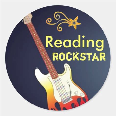 Im A Reading Rockstar Stickers Zazzle