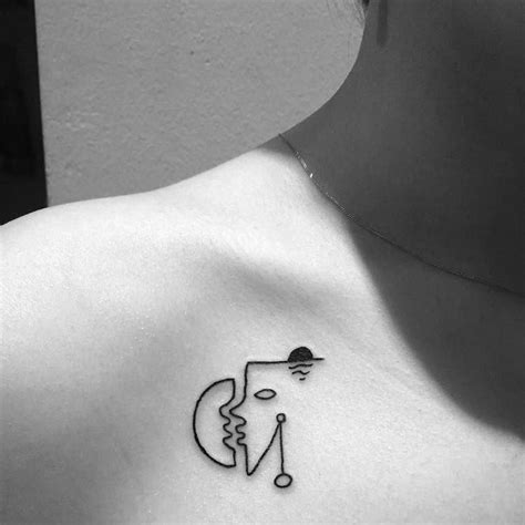 14 tiny tattoo ideas for those craving just a touch of. Simple Line Tattoos Inspired by Surreal Artists Like ...