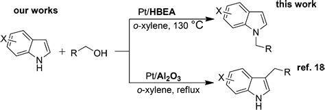 Selective N Alkylation Of Indoles With Primary Alcohols Using A Pt Hbea