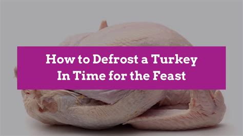 The 2 Ways To Safely Thaw Your Turkey In Time For The Feast Cooking