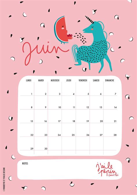 Juin Minireyve X Youliedessine June Calendar Printable Calendar June